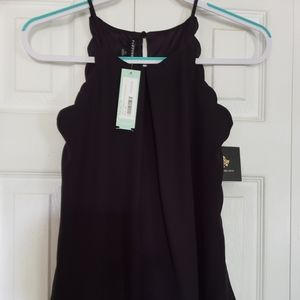 Valdez scallop trim detail blouse